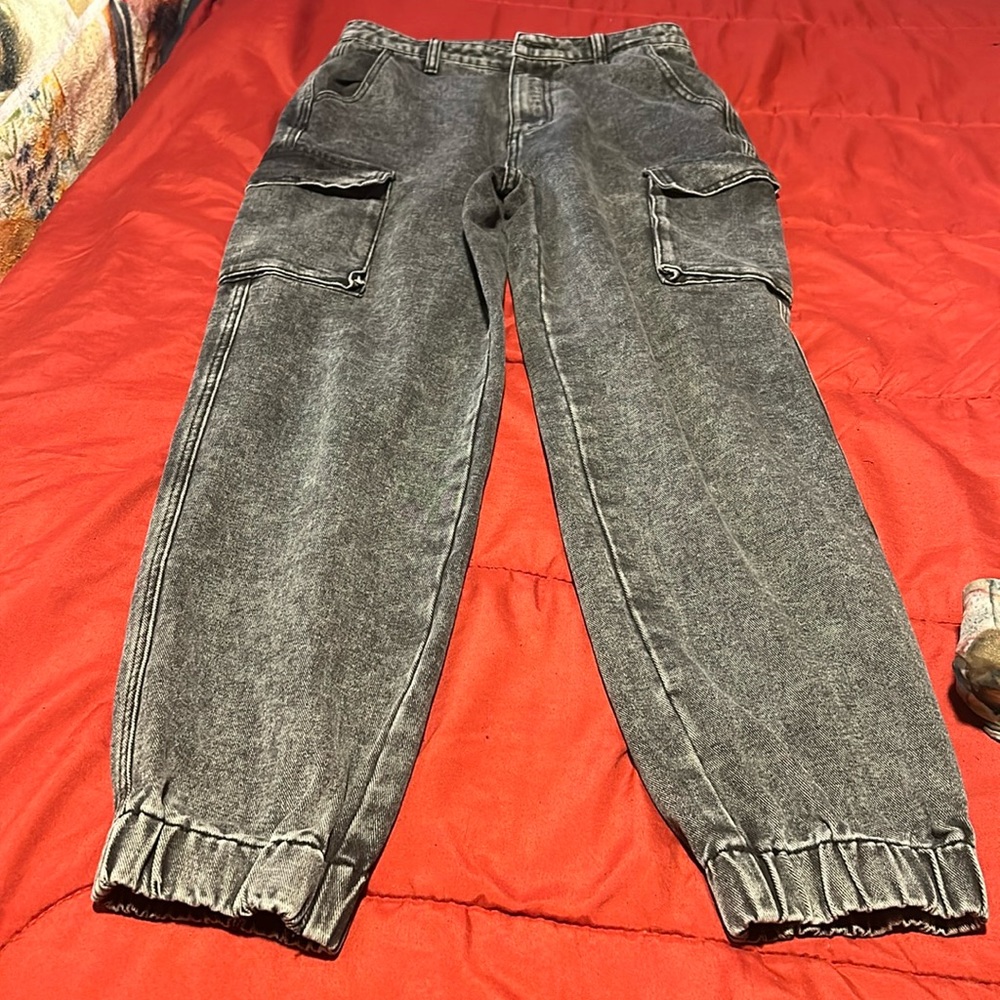Cargo jeans acid wash